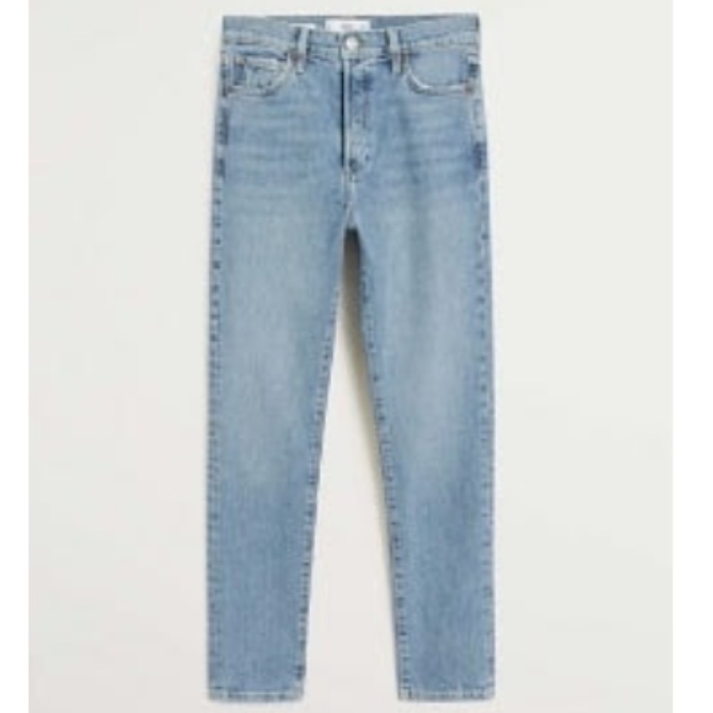 Mango gisele slim ankle high waist Light Blue Denim Jeans